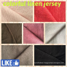 Linen Jersey Fabric for T-Shirts (QF14-1546-solid)